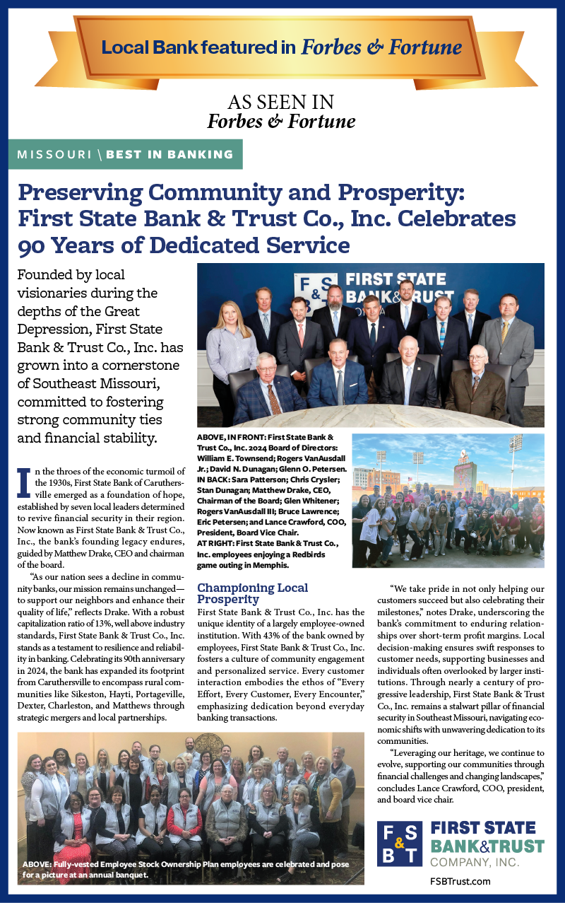 Forbes Magazine Feature - FSBT 90 Years